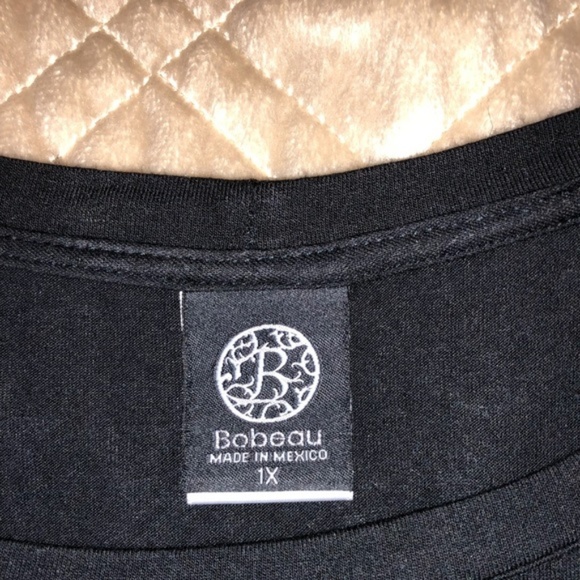 Bobeau Mixed Media High Low Tunic, 1X - Picture 5 of 6